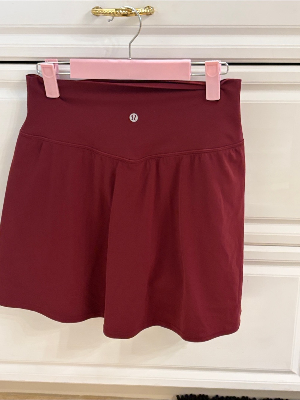 lululemon athletica Wine-Red Skater Tennis Skirt